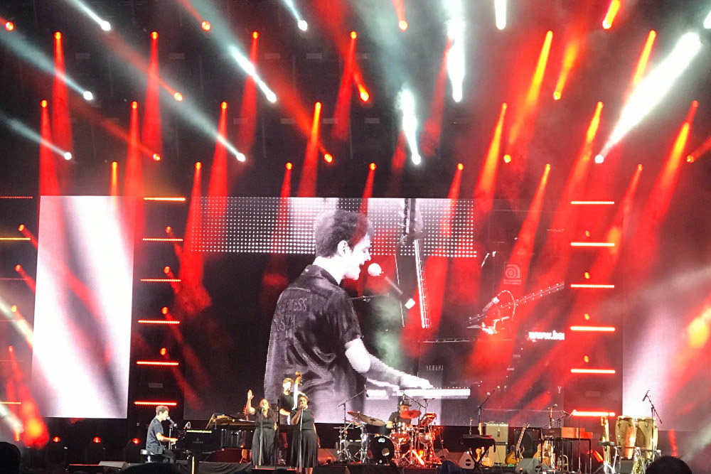 konzert rotes licht