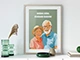 gerahmtes familienportrait 